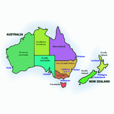 İgo Avustralya Ve Yeni Zelanda Haritası